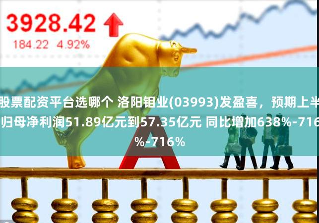股票配资平台选哪个 洛阳钼业(03993)发盈喜，预期上半年归母净利润51.89亿元到57.35亿元 同比增加638%-716%